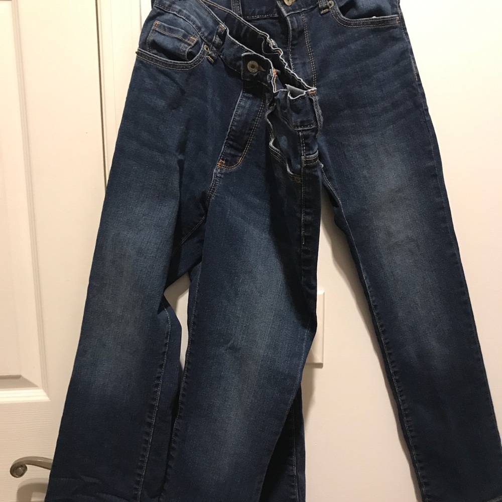 Old Navy Boys 12 Husky Jeans with flex Two Pairs